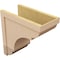 Ekena Millwork 12"W x 24"D x 24"H Classic Bryant Rough Cedar Woodgrain TimberThane Corbel, Primed Tan CORUR12X24X24BRYRCPR - alternate 4